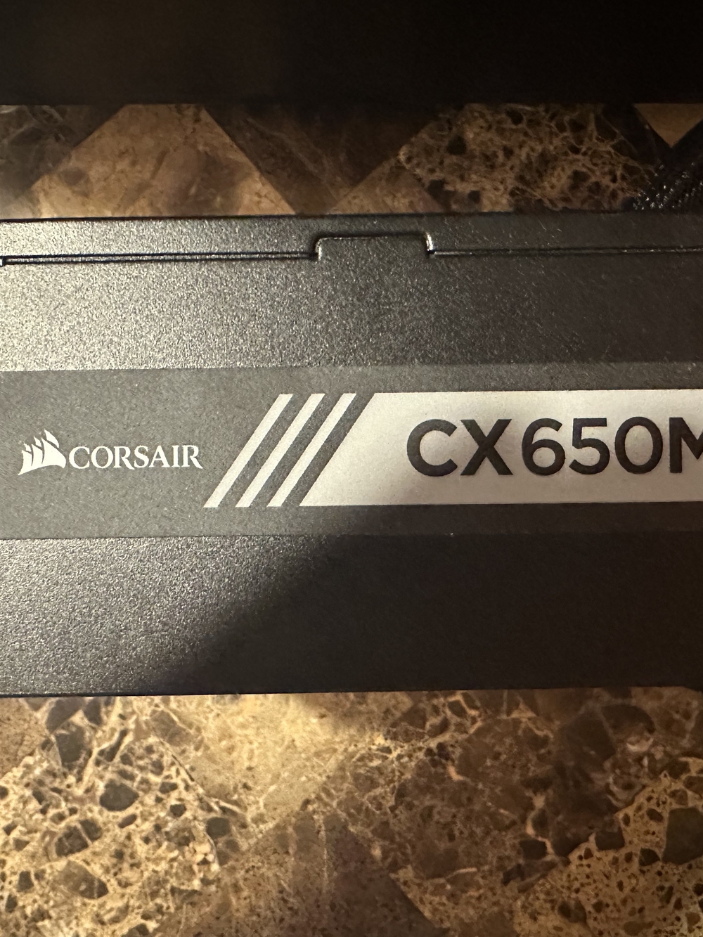 Corsair CX650M Power Supply - Black & Silver Accents